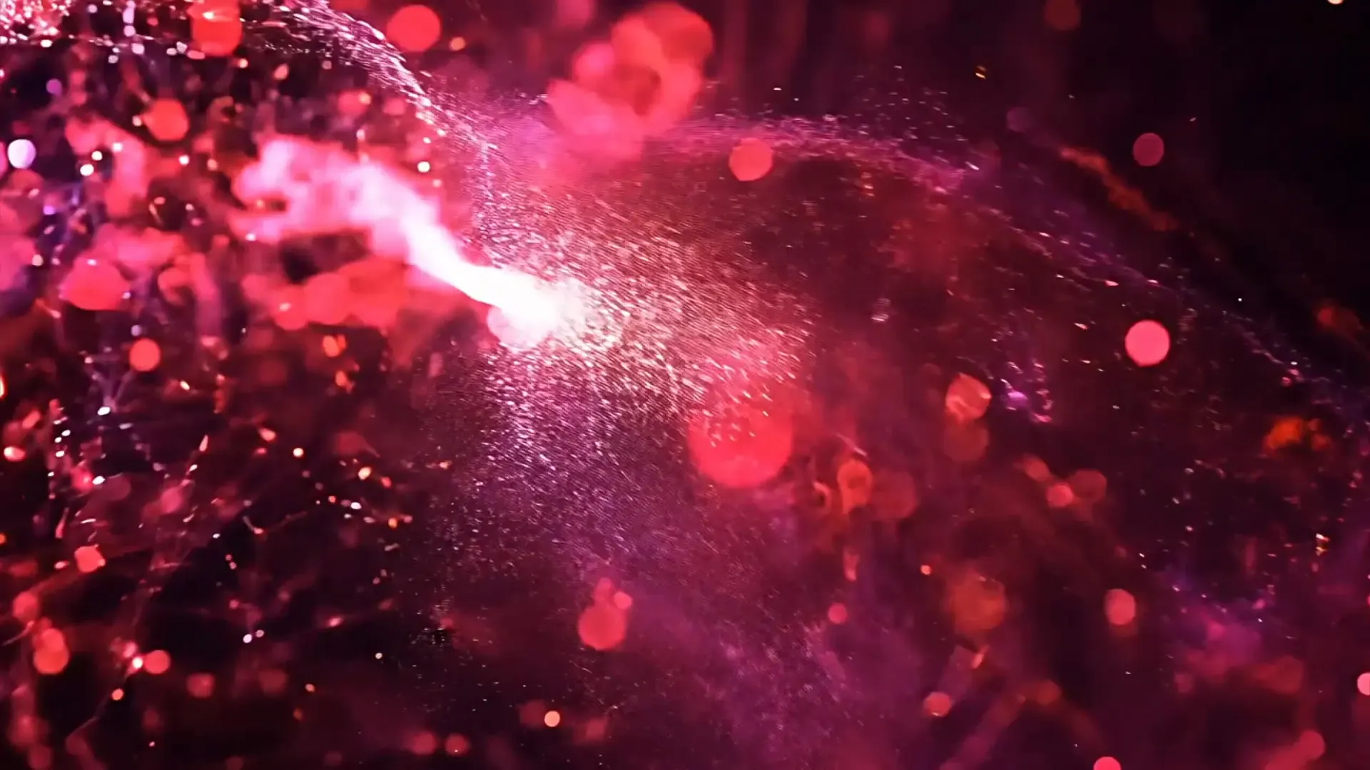 Vivid Red Cosmic Dust Overlay for Dramatic Video Effects